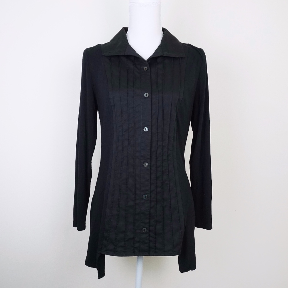 Black Stella Carakasi Black Tunic Blouse Small